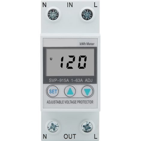 Dispositif de protection contre les surtensions à réarmement automatique réglable SVP915A 120V SVP918 63A (1/5)
