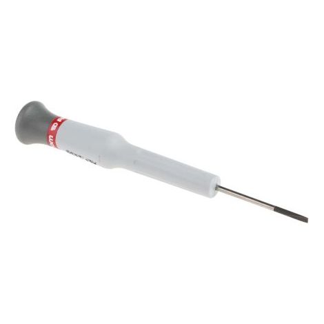 Facom – Tournevis micro plat 2 mm – Longueur lame 35 mm – Pointe brunie pour précision – Conception ergonomique bi-matière - AEF2X35 (1/7)