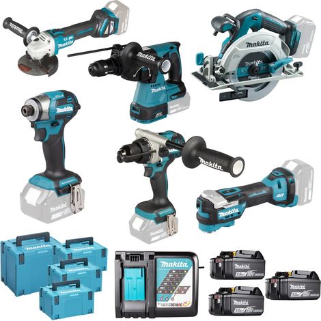 Kit combinado Makita DLX6145JX1 LXT 18V 5Ah 6 Herramientas (1/5)