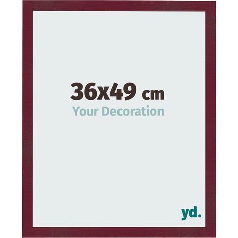 yd. - Cadre photo 36x49 - Vin Rouge Patine - MDF - Bologna (1/5)