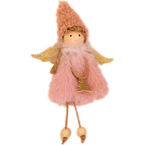 Peluche Poupée Féerique Décoration Arbre De Noël Suspendue 17x10cm pour Maison Hotel Club Roseate-KZQ (1/3)
