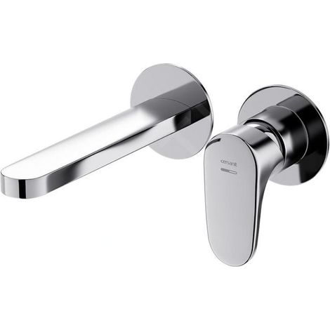 Cersanit Inverto - Mitigeur de lavabo encastré, installation à 2 trous, chrome S951-302 (1/3)