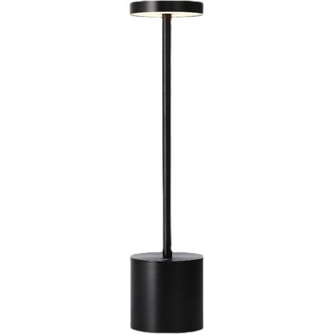 Lampada da tavolo wireless ricaricabile tramite USB, potente luce LED da scrivania sensibile al tocco da 5000 mAh, 3 temperature di colore, ideale per comodino, campeggio, interni, esterni, patio, ris