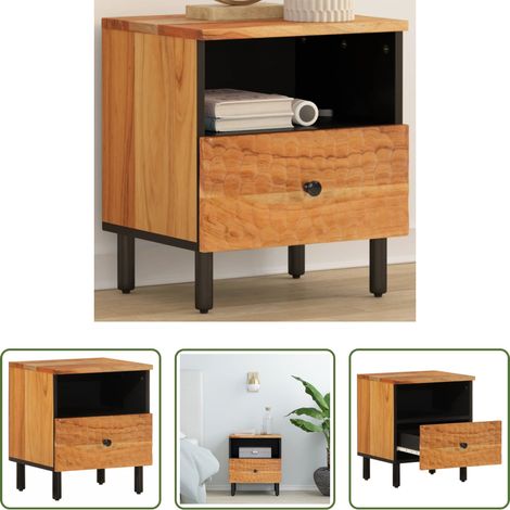 vidaXL Akazienholz Nachttisch -  Nachttisch 40x33x46 cm Massivholz Akazie (1/5)