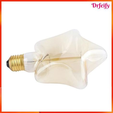 Ampoule - - Pentagramme - E27 - 40W LED 2700K - Verre jaune vintage (1/5)