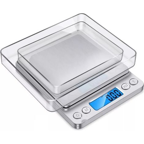 Balance de cuisine électronique de haute précision (0,1 g), mini balance alimentaire portable avec écran LCD, idéale pour les bijoux. (1/5)
