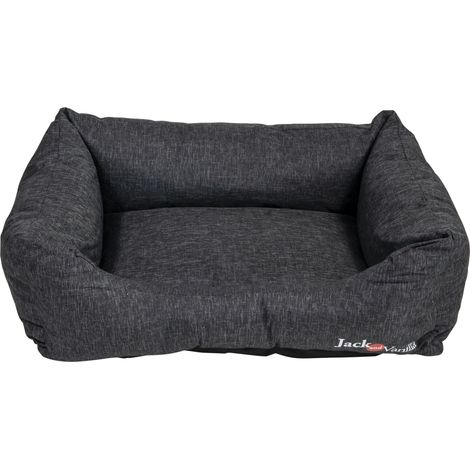 Sofa pour Chien Waterproof - Panier Imperméable, Durable et Tout Confort pour Petits à Grands Chiens - Facile à Laver - Couleur Noir M, 80 x 60 x 25 cm (1/5)