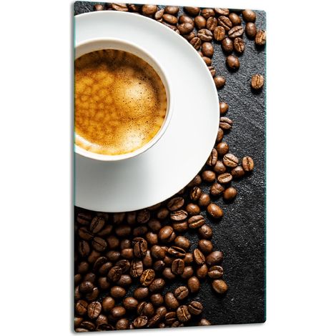 TABLERO DE MESA DE PANEL DE CRISTAL 30x52 CAFÉ (1/5)