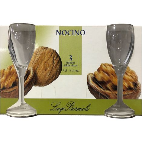 Luigi Bormioli set 3 bicchieri nocino vetro 7 cl