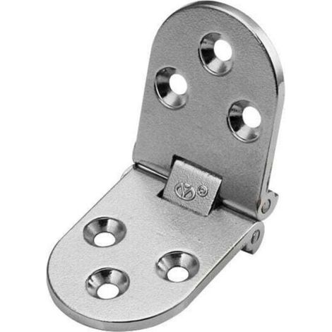 Lot de 2 Charnière à Rabat Invisible en Alliage de Zinc Pliante, Charnière à 180 Degrés Demi Ronde Boîte en Bois Table (1/3)
