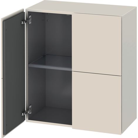Duravit L-Cube armoires mi-hautes, 2 portes, 700x363x800mm,