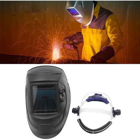 Automatischer Schweißhelm mit variabler Spannung, solarbetrieben, mit 4-Bogen-Sensor (100 x 93 mm) (1/5)