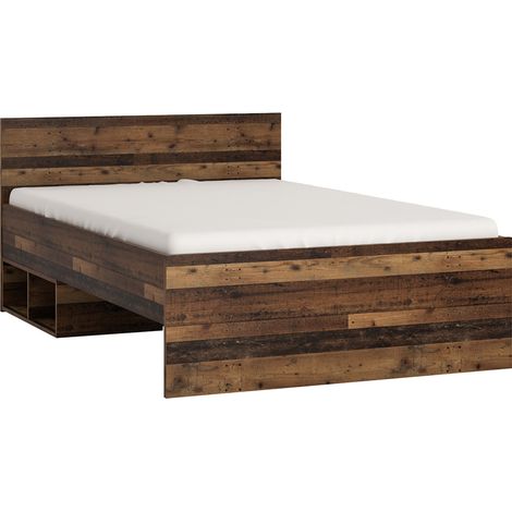 Bett 120x200 cm Liegefläche NELSON-129 Jugendzimmer Bettgestell in modernem Holzdekor, B/H/T: ca. 125/81/205 cm (1/5)