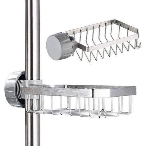 Support de Douche Sans Perçage - Tringle de Rangement pour Salle de Bain - Acier Inoxydable SUS304 - 1 Pièce (1/4)