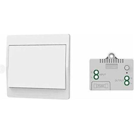 Selbstversorgender, batterieloser Funkschalter, drahtlose Fernbedienung für Lampen und Elektrogeräte, wasserdicht und sicher, kann direkt im Badezimmer usw. installiert werden.