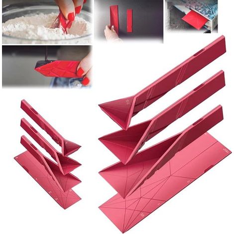 Set di cucchiai dosatori, 2 pezzi: cucchiai piccoli e grandi, cucchiai dosatori piccoli, cucchiai con poligoni, cucchiai dosatori piatti 3 in 1, 6 diverse misure, multifunzionale (1/5)