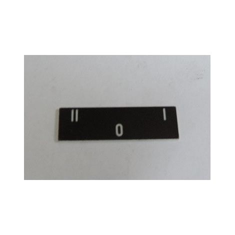 Etiquette 8x27mm texte 'I O II' blanc sur fond noir Harmony SCHNEIDER ZBY02186