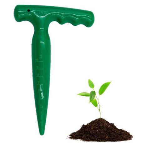 Outil de plantage de bulbes, outil de poinçon de jardin, planteur pour Planter, outil idéal pour Planter le jardinage Dibber outil idéal pour planteur de légumes et de fleurs (vert) (1/5)