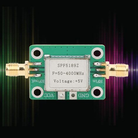 SPF5189 0,6 dB HF-Verstärkermodul 0,1–4000 MHz Breitband-LNA-Signalverstärkungsempfängerplatine (1/5)