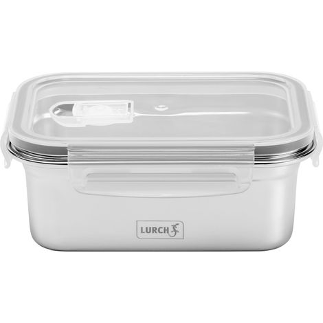 Recipiente para alimentos Lurch, acero inoxidable/plástico, 0,8 L (1/5)