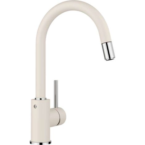 Blanco Mida S - Spültischarmatur mit ausziehbarem Auslauf, softweiß/chrom 526968