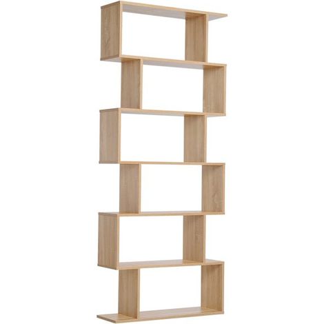 Etagère en Zig Zag ZAHIA marron (1/5)