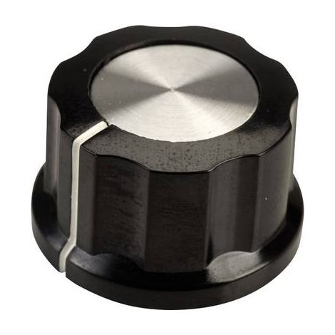 Tête de bouton rotatif SCI RN-99D(6.4mm) noir, blanc (Ø x H) 26.8 mm x 15.8 mm 1 pc(s) (1/2)