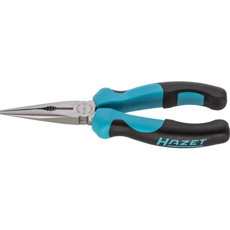 Hazet 1841Ma-22 Pinza a Becchi Mezzotondi, Argento, Lunghezza 165 mm (1/3)