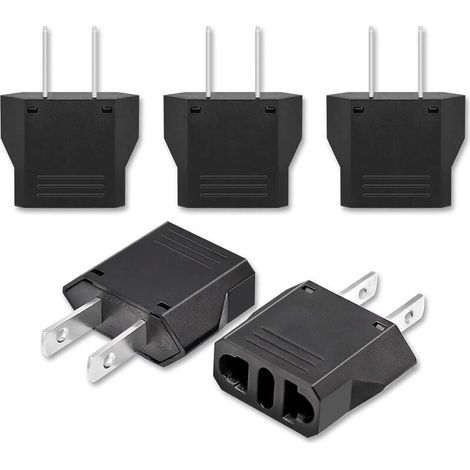 5x Adaptateur de Voyage,adaptateur prise france vers usa,adaptateur prise usa,adaptateur usa,adaptateur prise canada,Adaptateur Prise Universelle Americaine/Chine/Japon/Canada/Mexique (1/5)