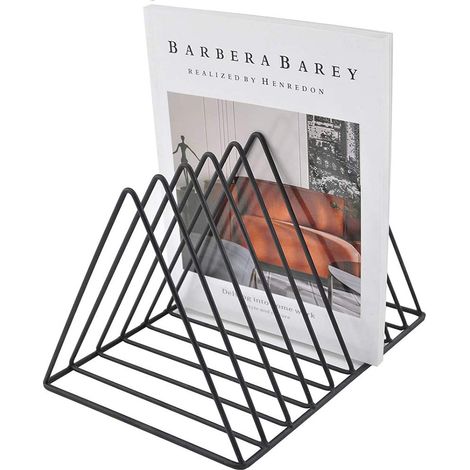 Porte-documents Triangle Organisateur pour Albums et Magazines - Rangement Bureau Décoration Maison