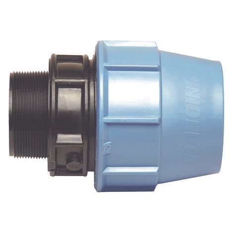 Raccord droit pour tube PE eau Ø25 M3/4''(20/27) Le lot de 10