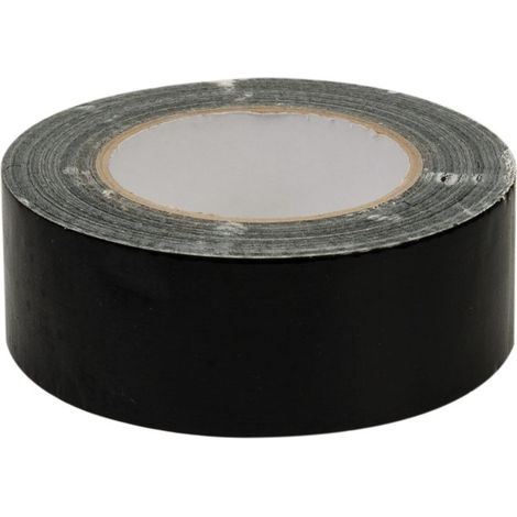 Adhésif toilé 50 mm x 50 m noir 188845 – Flexible et imperméable – Pour réparations sur conduits, tuyaux, verre et tentes – Fixman (1/4)