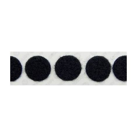 VELCRO®  E20102233011425 Punti a strappo da incollare Parte morbida (Ø) 22 mm Nero 1000 pz.