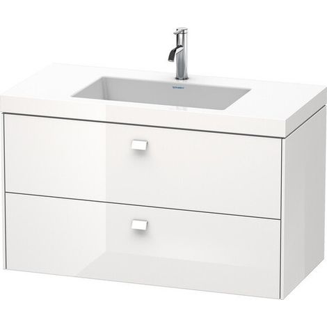 Meuble sous-vasque BRIOSO 613x1000x480mm WT Vero Air Gri ch sans trou de robinetterie