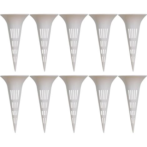 Juego de 10 estacas de riego con múltiples orificios  Estacas de riego para interiores, ideales para orquídeas, jardines, patios, balcones, terrazas y uso en interiores y exteriores. (1/5)