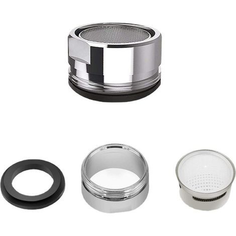5 Pcs Mousseur Robinet,24mm Aerateur Filtre Robinet Accessoires économiseurs d'Eau avec joint d'étanchéité pour Cuisine Salle de Bain (1/5)