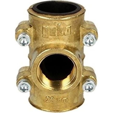 Collier de dérivation en laiton – Taraudage femelle 15x21 (1/2') – Pour tube cuivre 22 mm – Étanchéité fiable pour plomberie (1/2)