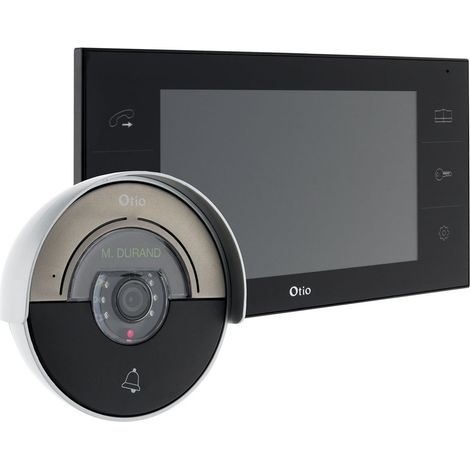 Otio – Portier vidéo VisiHome 2 fils avec mémoire interne – Vision nocturne infrarouge – Alimentation 12VDC – Installation rapide (1/8)