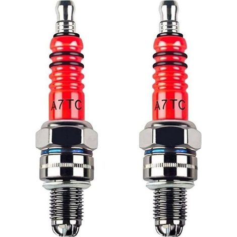 Bougies d'allumage à électrode de course A7tc pour VTT, scooter, buggy, karts, 2 pièces (1/4)