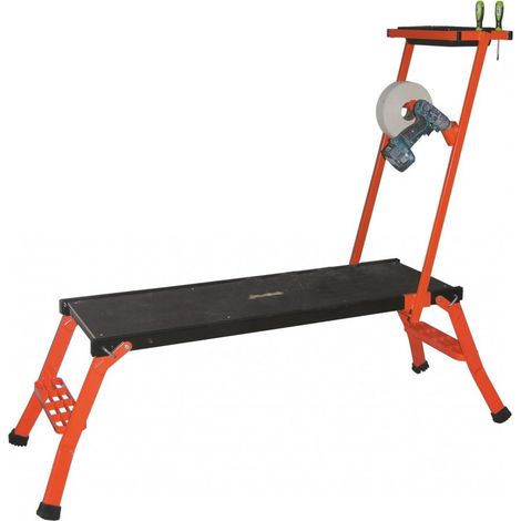Plateforme de Travail en Aluminium avec Porte-Outils – Repliable et Transportable - Mondelin