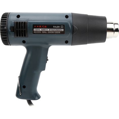 Pistolet à air chaud électrique réglable GJ-9A20 2000 W pour usage industriel, prise 220 V. (1/5)