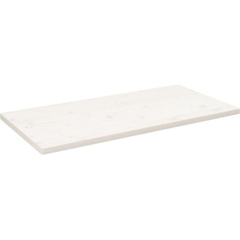 Dessus de table blanc 110x60x2,5 bois de pin massif (1/5)