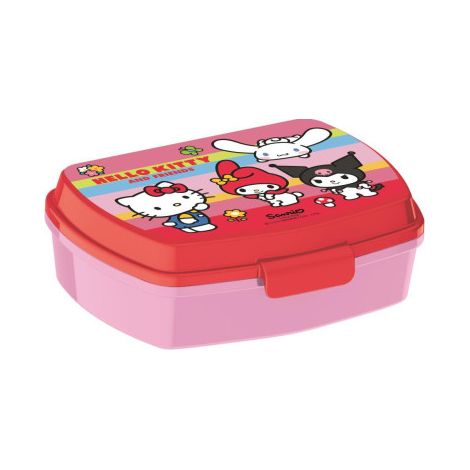 Fiambrera rectangular para el almuerzo infantil de Hello Kitty and Friends