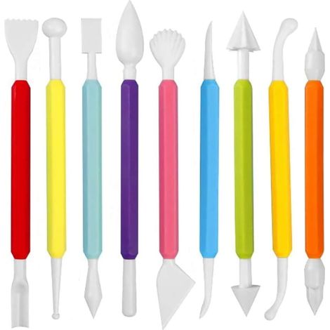 Set di 9 strumenti per modellare la pasta di zucchero (1/5)