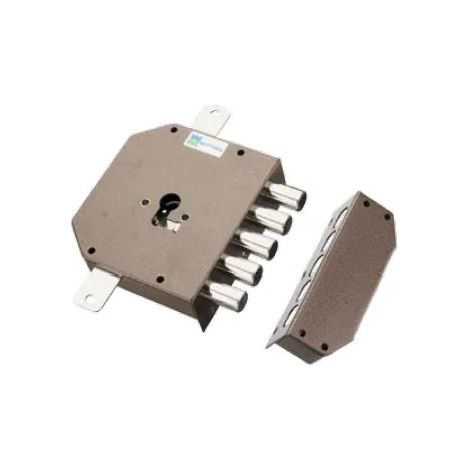Serratura da applicare triplice per cilindro europeo art.620 - Specifiche: Dx E 63 - mm 132 x 146 (1/4)