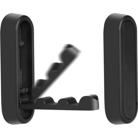 2 Wandhaken mit einziehbaren Haken, faltbare Wandhaken aus Aluminium, Wandgarderobe zum Aufhängen von Mänteln, Schals, Handtaschen und mehr, für Küche und Bad (1/5)