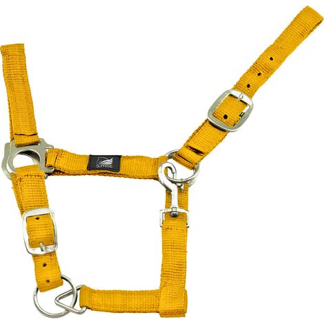 GIALLO taglia PONY Supreme Cavezza nylon doppia regolazione