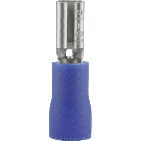 Cosse clip 2.8 mm x 0.8 mm Vogt Verbindungstechnik 389908 180 ° partiellement isolé bleu 1 pc(s) D24983