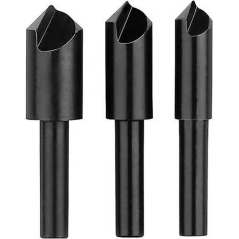 Bosch Professional 3x Set de Brocas Avellanadoras (Madera, Plástico, Metales no Férreos, 90°, Ø 8/10/12 mm, Accesorios para Taladros Rotativos) (1/4)