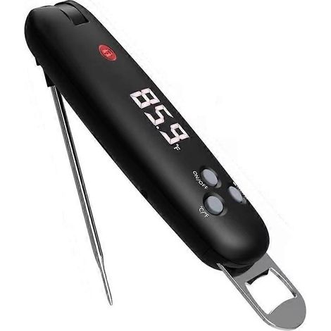 Sofort ablesbares Fleischthermometer, wasserdichtes LED-Display, digitale Sonde für den Backofen. (1/5)